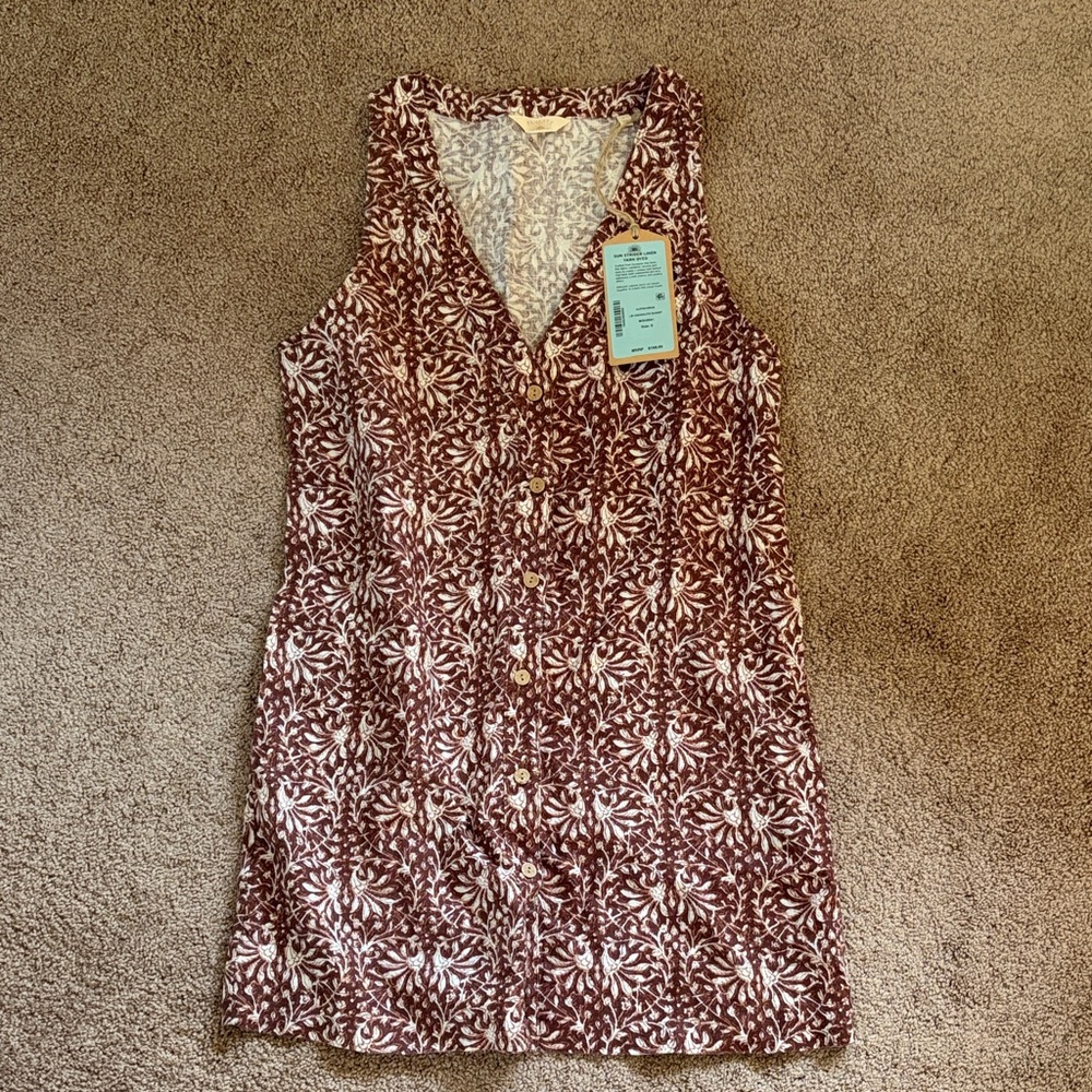 Faherty Alston linen button up dress
